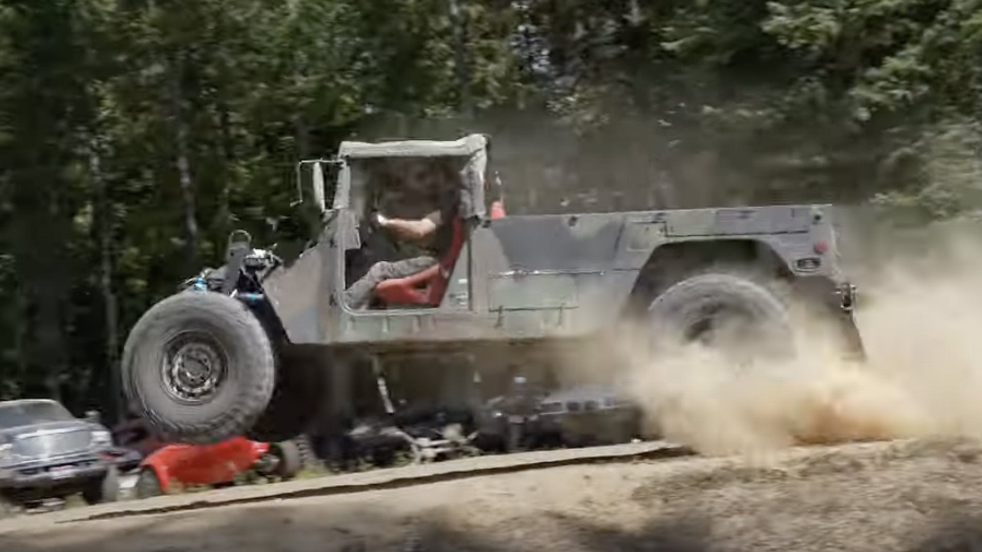 Corvette-powered Humvee